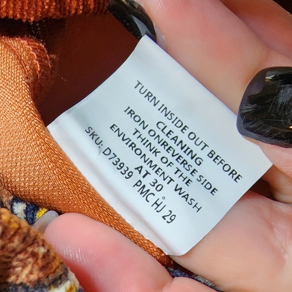 NWT ZANZEA lightweight corduroy Long Sleeve Stripe Vintage Ethnic Blouse. - Picture 11 of 16